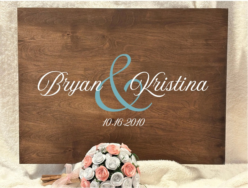 Large Wooden Wedding Sign