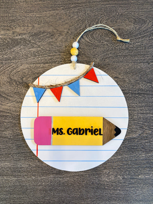 Classroom Decor - Teacher Name